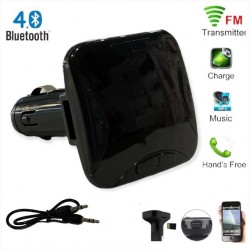 Transmetteur FM - Multifonction 4-en-1 - Voiture Bluetooth - Avec USB MP3