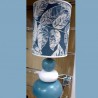 Veilleuse de table 40cm bleu et blanc