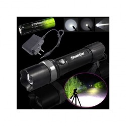 SWAT Torche LED avec tuyau démontable - Étanche - Puissante - Aluminium