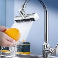 Robinet Pulvérisateur sous pression rotatif multifonctionnel 4 en 1, rallonge d’économie d’eau